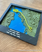 Custom Designed Flight Path — Framed (Pre-Order)